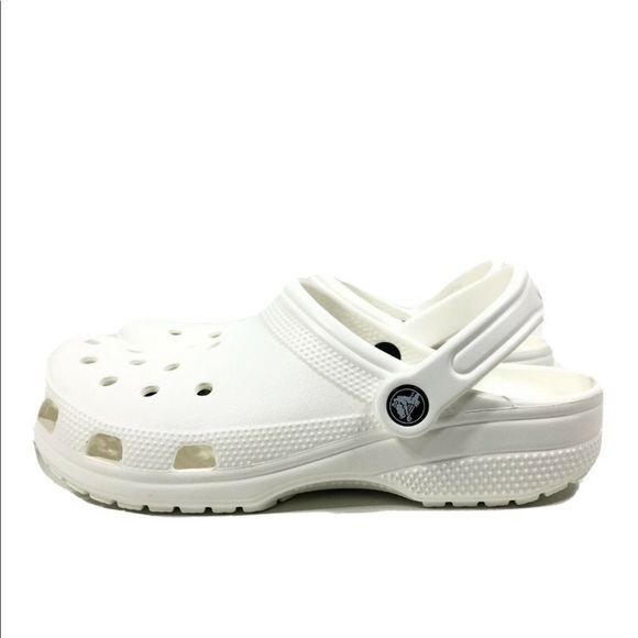 Crocs Classic White Clogs Unisex Womens 